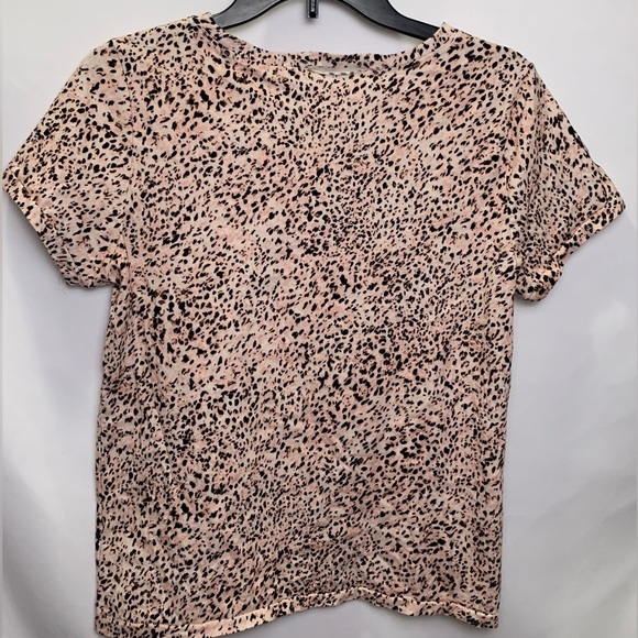 N:PHILANTHROPY
HARLOW PRINTED DISTRESSED T-SHIRT Pink Leopard Print New XS - Picture 5 of 12